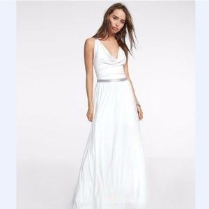 NWT | Express | Goddess Maxi Dress | White | S